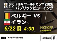 【6/22（月）ベルギー VS イラン】⚽サッカー観戦パック3時間