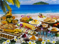 SEASONAL Sweets Buffet July ~ August 2026 "Summer Resort Treats" Ages 3 to preschool children