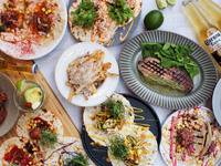 【店内席 2026 Mexican BEER GARDEN】6種のタコス食べ放題+2時間飲み放題