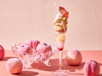 【平日】「パスタ付き大人のご褒美パフェ」涼しげな透明感　みずみずしい桃を贅沢に～Peach～