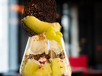 Seasonal parfait: "Summer Melon Parfait"