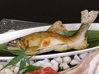 【¥6,500】ネット予約特別価格！ナイトビアガーデン／鮎の塩焼きとお肉のコース(大人)