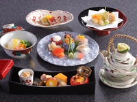＜Uemachi Kaiseki＞ Sashimi, grilled dishes, fried dishes, etc.