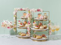 Peach Afternoon Tea + Peach Parfait + 2 Drinks