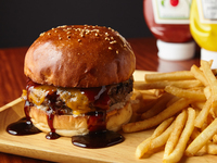 【HALAL HOKKAIDO Wagyu】Homemade Teriyaki Cheese Burger