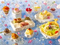 OBON Sushi Afternoon Tea  "KAREN" with glass of sparkling
