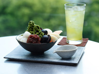 Fruit Anmitsu  Wasanbon agar jelly ＆ ice cream ,matcha granite  (90-min. seating)