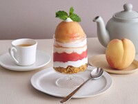 【Starting 7/1】 Drink Set / Fresh White Peach and Bergamot Parfait