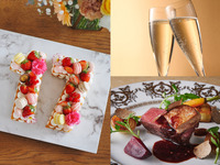 ＼＼7/5限定・20%OFF／／【乾杯酒＆ナンバーケーキ付】国産牛サーロイン肉とフォアグラのロッシーニを堪能する全4品記念日ランチ-SEASON-＜2名様専用＞