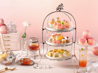 ★【平日10%OFF】桃 Bijou アフタヌーンティー