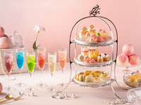 【Weekdays 10% OFF】 Peach Bijou Afternoon Tea / Includes 1 fan-service drink