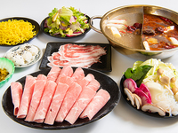 【1人前セットコース】麻辣湯薬膳火鍋セットコース《金の目火鍋Tコース》｜まずはお試しで