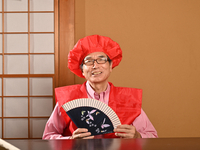 【長寿祝い還暦:赤】ちゃんちゃんこと帽子をお貸しいたします。　　　　※３日前まで要予約