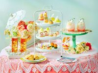 ★組数限定！10％OFFのプレゼント★【平日】◇パフェ＜ミニサイズ＞付き◇桃とメロンづくしのバカンス・アフタヌーンティー（2時間カフェフリー6/24～）