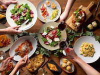 [Party-A] Party Package (with unlimited drinks) ~ A festive table surrounded by friends! An Italian-style party to enjoy in a sharing style ~