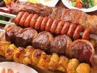 【16時〜17時入店でお得◎早割ディナー】本格シュラスコ食べ放題＋サラダバー＋飲み放題付き120分プラン【6500円→5500円】