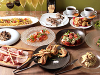 PLAN B [Food only] A recommended plan where you can enjoy everything from appetizers to pizza, pasta, main dishes and desserts.