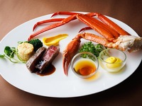 【平日北海道ランチビュッフェ＋蟹とステーキのコンボ（1皿）120分制】