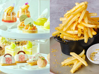 【★8月ベストレート★】◇スイーツ7種とポテトフライ付き◇桃とメロンづくしのバカンス・アフタヌーンティー（2時間 6/24～土日祝）