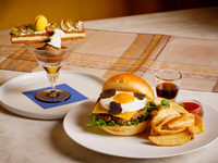 【1日限定10食】トリュフのお月見バーガー＆パフェ＆カフェフリー（土日祝）