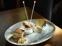 9月1日〜【お誕生日・お祝い】メッセージ付きデザートプレート3000円