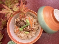 早松茸,幸せの松茸ごはんコース