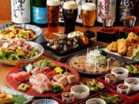 【肉も魚も堪能】本鮪×知覧どりごろ焼き！鰻ちらし寿司も付いた贅沢プラン★飲み放題付5,500円
