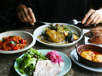 Shareable course featuring both pasta and bistro-style meat dishes  (counter seats available)