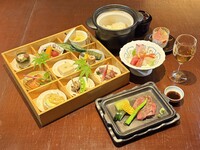 【乾杯スパークリング付き】九つの彩りと選べる美食会席
