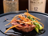 [EN][TS][Signature] + [3 paired whiskies] Tuna tartare, roasted duck, with dessert. TWL course featuring 5 dishes total