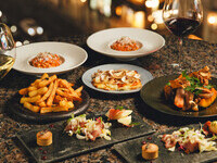 【PARTY PLAN / 2-hour open bar】 A luxurious sharing course featuring 5 kinds of appetizers, seasonal pasta, and grilled premium pork.