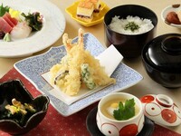 ◇ディナー限定◇天婦羅御造り御膳【一口生ビールorソフトドリンク付き】