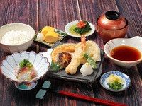[Luxury Lunch for Day Drinking] Nihonbashi Tempura Set + 2-hour all-you-can-drink for 3,900 yen