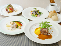 【プレジール】メインは牛フィレ肉　月替わりのフレンチフルコース全5品+乾杯１ドリンク