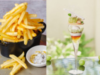 【平日限定】◇ポテトフライ＆ご褒美スイーツ◇シャインマスカットとアールグレイの贅沢パフェ（コーヒーまたは紅茶1杯つき）