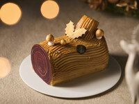 Bûche de Noël 13cm – Caramel & Hazelnut