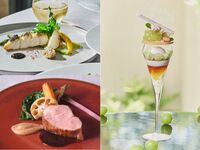 ＜9月15日～9月30日＞限定ランチ【平日＊パフェ付ランチコース】前菜・シェフ特製パスタ・Wメイン料理とシャインマスカットと紅茶の贅沢な秋のパフェを愉しむスタンダードランチコース