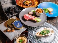 【Gourmand Course】 A gourmet course featuring seasonal ingredients, as well as premium items like truffles and caviar. Enjoy a variety of dishes including seafood and chef-selected meats. 8 courses in total.