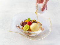 Fermented red bean paste wellness anmitsu set