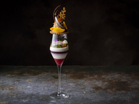 9/18-[Autumn parfait “Marron & Cassis”]  Bar-exclusive night parfait