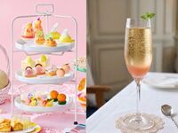 9月限定！桃のノンアルコールカクテル付【平日】桃とメロンづくしのバカンス・アフタヌーンティー（2時間カフェフリー6/24～）