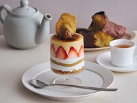 [Starting 9/2] Drink Set / “Sweet Potato” Crème Brûlée & Strawberry Parfait
