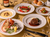 第一部〜17:30【2026 Christmas  FILET MIGNON STEAK COURSE】シーフードプラッター含む全8品+ 乾杯グラスシャンパーニュ
