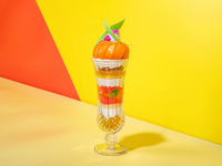 [Pre-payment] Okayama-grown Golden Peach Parfait Drink Set: September 7 (Mon) to September 30 (Wed)