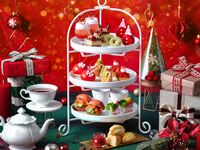 【土日祝】◇マリアージュフレール社 紅茶1ポット付き◇真っ赤ないちごのクリスマスアフタヌーンティー
