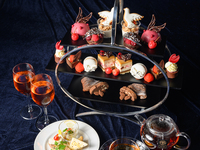 ◎10-11月◎【夜景一望☆窓側席確約】Cherry Afternoon Tea「Romeo x Juliet」~優しき夜の囁きVer.／カクテル×モクテル充実の120分フリーフロー