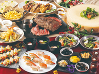 [New Year’s Season] Live kitchen featuring a lavish dinner buffet with over 50 dishes; 120-minute limit (Dec 31–Jan 2). Children