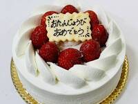 いちごの生クリームデコレーションケーキ6号