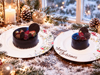 クリスマスケーキ　〜グリオットチェリーとビターチョコレートのムース〜【 直径10cm】