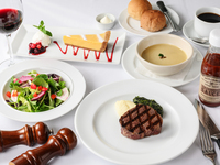 【飲み放題付パーティープランA】USDA PRIME フィレミニョンステーキ ,前菜３種含む全8品 